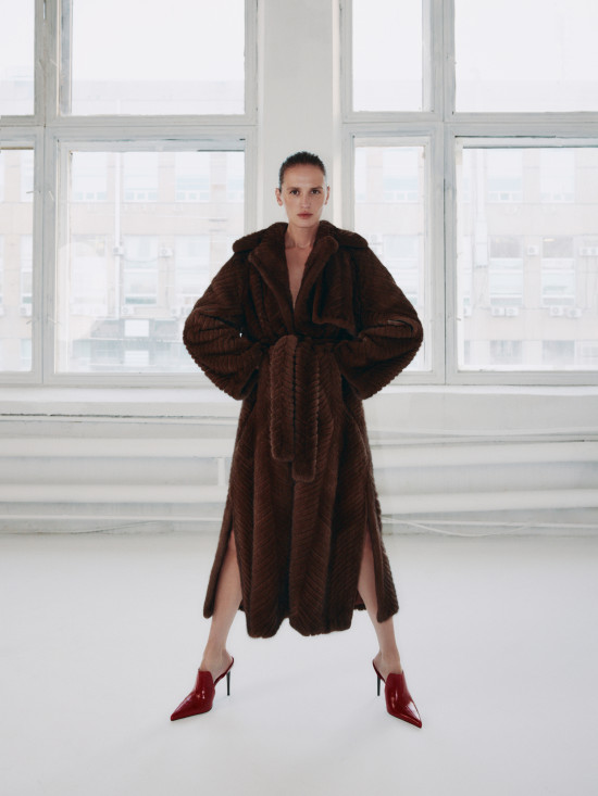 NEW - Mink fur coat