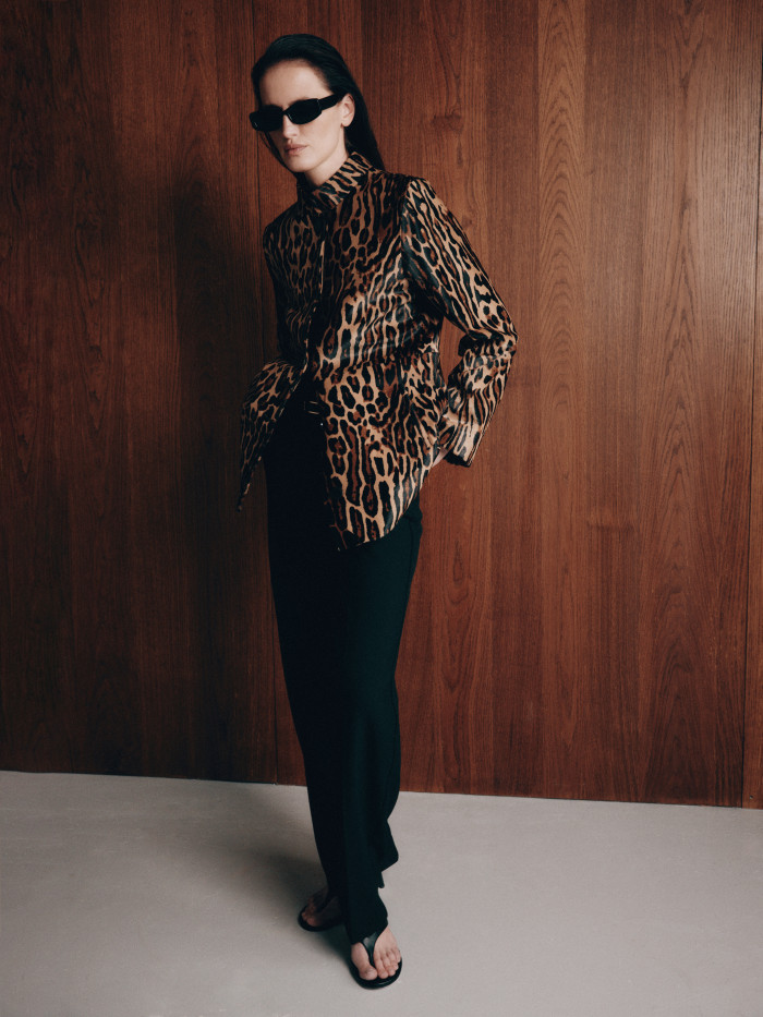 Photo of NEW - Printed baby calfskin jacket